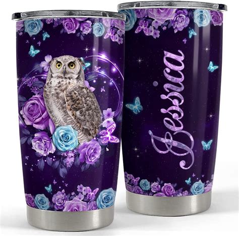 Sandjest Owl Tumbler Jewelry Style Just A Woman Loves Owls 20oz Tumblers With Lid