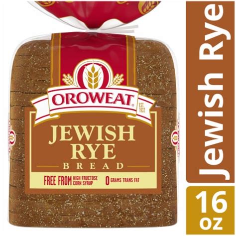 Oroweat Jewish Rye Bread 16 Oz Fry’s Food Stores