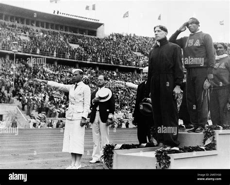 Jesse Owens Olympics Podium