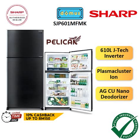 Sharp Pelican Refrigerator Door Inverter L Fridge Peti Sejuk Peti