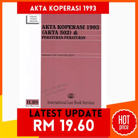 Akta Koperasi 1993 Akta 502 Peraturan Peraturan Hingga 10hb