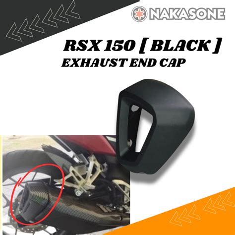 Honda Rsx 150 Rsx150 Exhaust End Cap Exhaust Pipe Cover Black