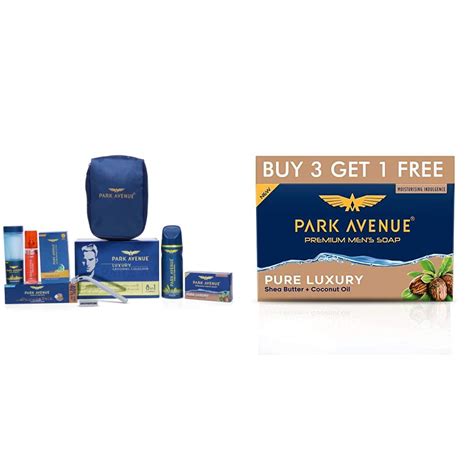 Park Avenue Luxury Grooming Collection Combo Of 7 Travel Pouch And