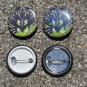 Bug Type Pokemon Pinback Buttons 32mm Caterpie, Butterfree, Volcarona, Lurantis, Joltik, Kleavor ...