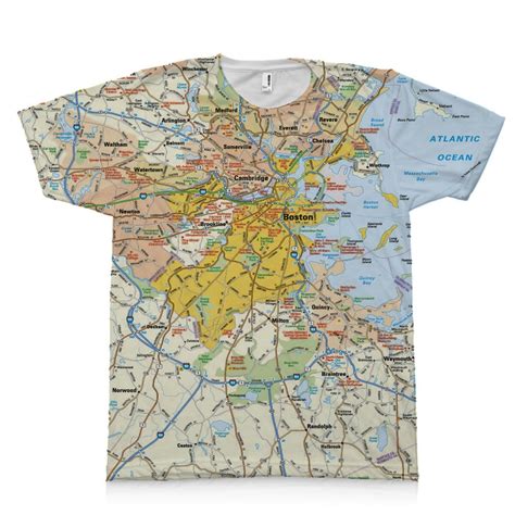 Map T Shirt All Over Shirt Printing