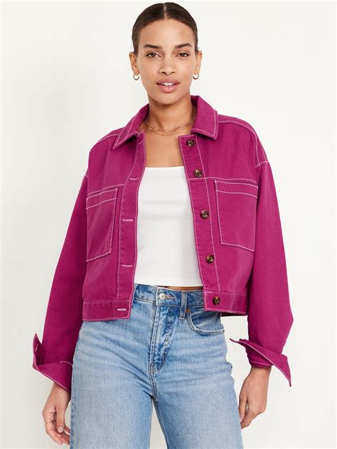 Old Navy Crop Utility Jacket Hamilton Place