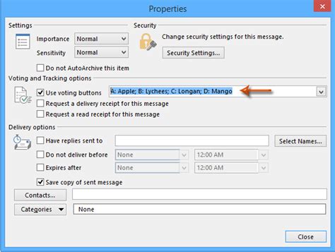 How To Customize Voting Buttons In Outlook