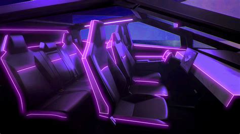 Cybertruck interior w/ cyberpunk lighting by CyberpunkCityDweller on ...