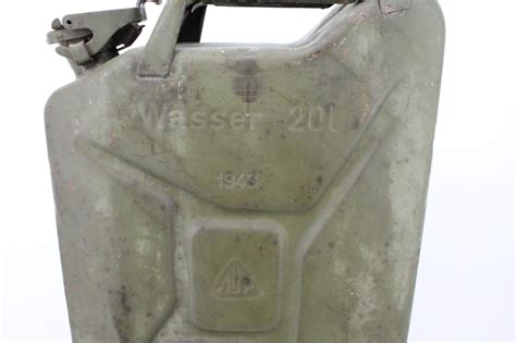 Jerrycan A Eau Wehrmacht Military Classic Memorabilia