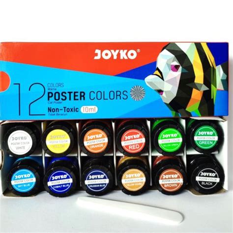 Jual K98 Cat Poster 12 Warna Joyko Poster Colors 10 Ml Shopee