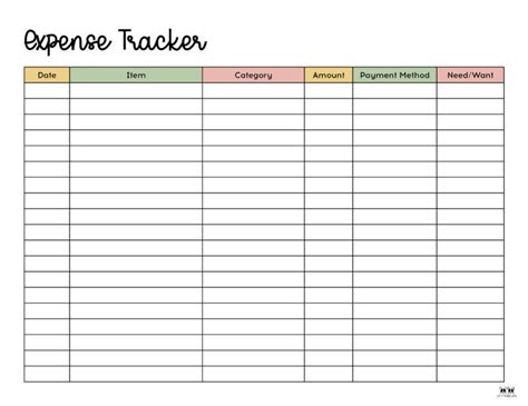 Expense Tracker Printables 20 Free Options Artofit