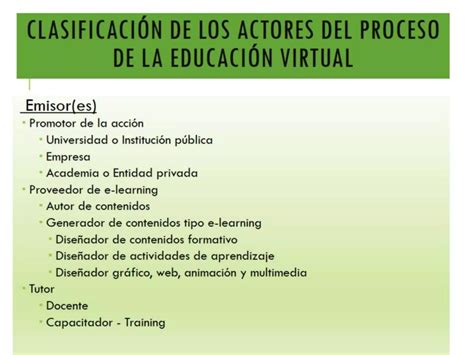 ACTORES DE LA EDUCACIÓN VIRTUAL PPT Descarga Gratuita