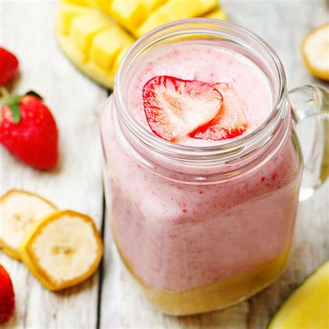 Smoothie Fraise Mangue Banane