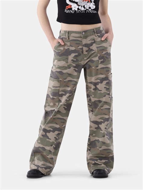 No Boundaries Wide Leg Cargo Pants 32 Inseam Womens Walmart