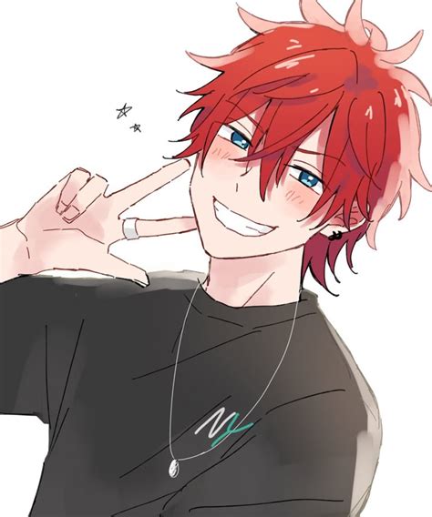 Anime Boy With Red Hair