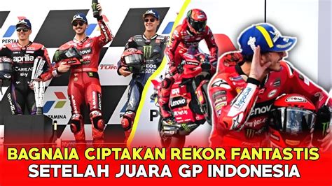 LUAR BIASA Setelah Menggila Di MotoGP Mandalika Bagnaia Ciptakan