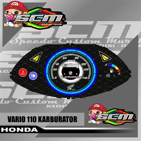 Jual Papan Speedometer Custom Vario Karbu Panel Spidometer Honda