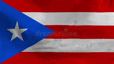 Puerto Rico Flag Waving Animation Puerto Rico Waving Flag In The Wind Sign Of Puerto Rico