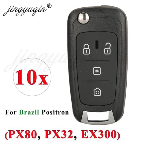 Jingyuqin Pcs Car Key Shell For Brazil Positron Flex Px Double