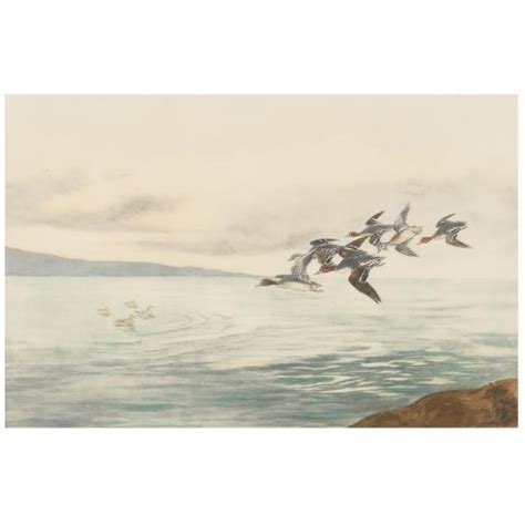 Léon Danchin French 1887 1939 Ducks in Flight Lot 2278