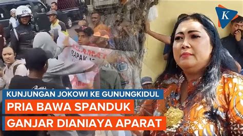 Pria Bawa Spanduk Ganjar Diduga Dianiaya Saat Kunjungan Jokowi Ketua