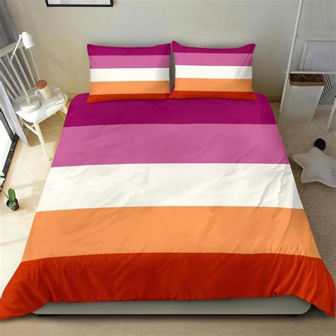 Lesbian Duvet Cover And Pillow Covers Lgbt Bedding Set Lesbian Bed Cover Andressierra Shop