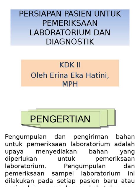 PDF Persiapan Pemeriksaan Lab Dan Diagnostik Ppt DOKUMEN TIPS