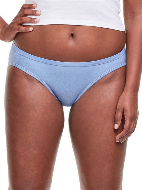 Hanes Womens Cotton Stretch Comfortsoft Waistband Bikini Underwear 6