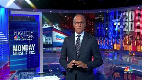 Nbc Nightly News Returns Home With Some New On Set Graphics Shooting