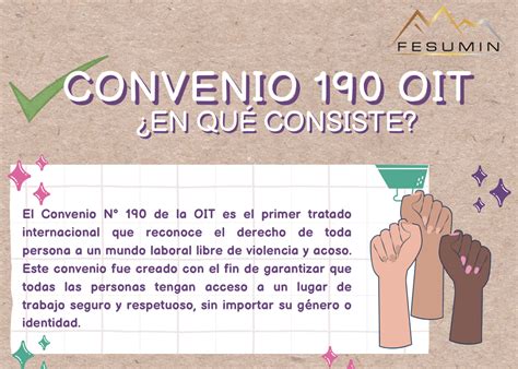 Infografía Convenio 190 de la OIT Fesumin cl