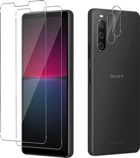 Yenwen Vetro Temperato Compatibile Con Sony Xperia 10 IV 5G 2 Pezzi