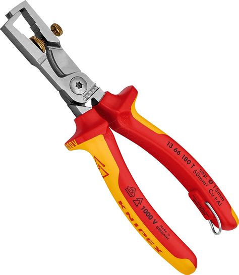 Knipex Kabelschere mit Abisolierfunktion Länge in mm 180 1 Stück 13