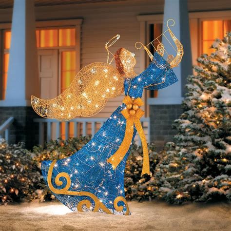 Christmas Lighted Holy Angel Indoor Outdoor Yard Art Lawn Garden Prelit