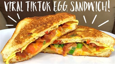 How To Make Viral Tiktok Egg Sandwich Youtube