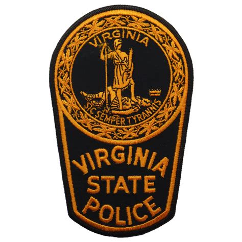 United States Virginia State Police Cloth Patch Badge