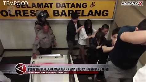 Terkait Sindikat Penipuan Online Warga Negara Cina Ditangkap