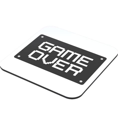 Game Over Coaster Just Stickers Just Stickers