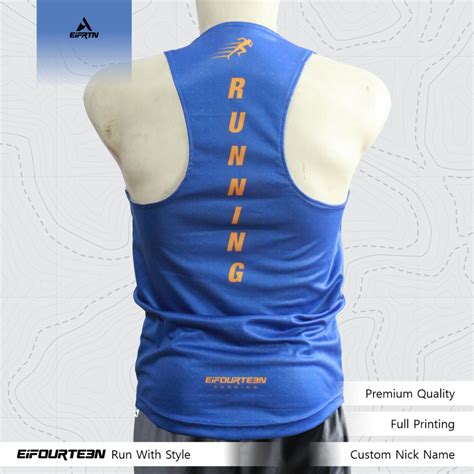 Jual Eifrtn Baju Kaos Tanktop Jersey Singlet Running Lari Gym Fitness