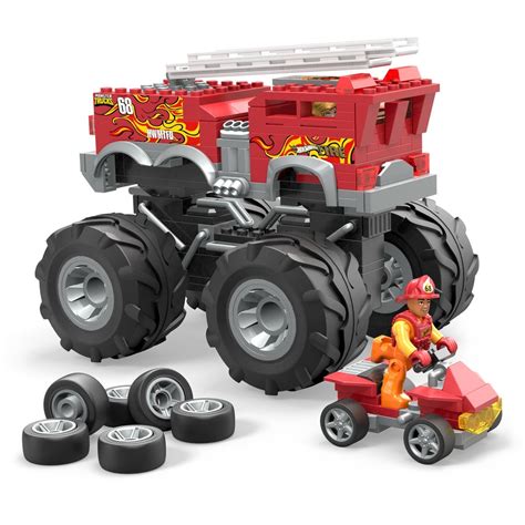 Mega Hot Wheels Alarm Fire Monster Truck Big W