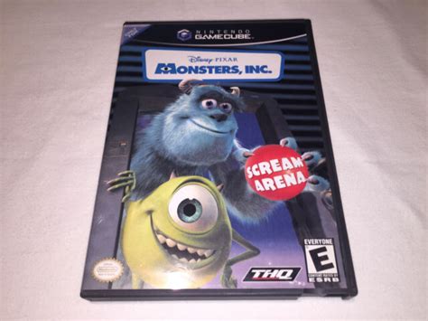 Monsters Inc Scream Arena Nintendo Gamecube Disney Pixar Complete