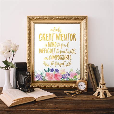 Mentor Gift A Truly Great Mentor PRINTABLE Quote Mentor Etsy