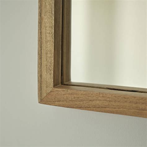 Miroir Rectangulaire En Bois D Acacia Cm Berah Getah