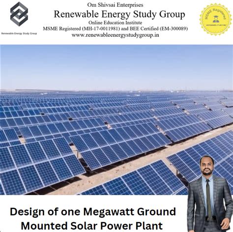 Design Of One Megawatt Ground Mounted Solar Power Plant With PVGIS