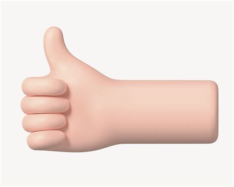 Thumbs Up Hand Gesture 3d Premium Photo Rawpixel