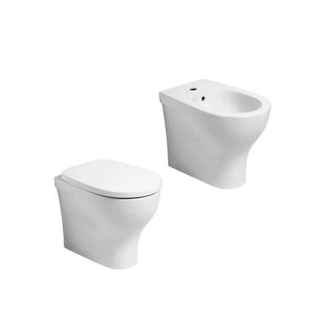 Sanitari Filomuro Experience Bidet Wc Senza Brida Con Scarico Traslato