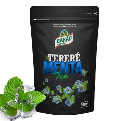 Melhor Erva De Terere - Comprar Erva Black Tereré Premium Menta Ice Barão de Cotegipe 500g