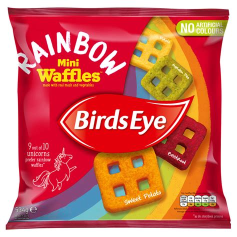 Birds Eye Rainbow Mini Waffles 534g Iceland Foods