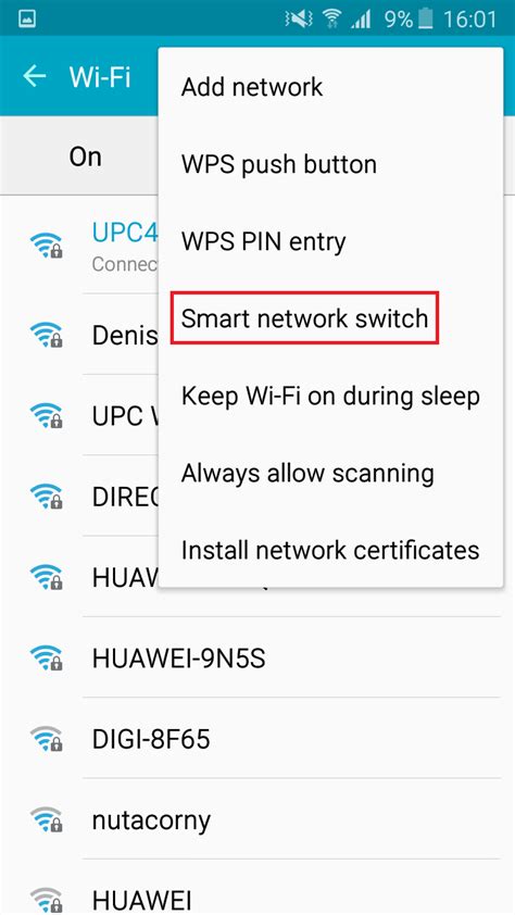 How to Enable / Disable Smart Network Switch on Android