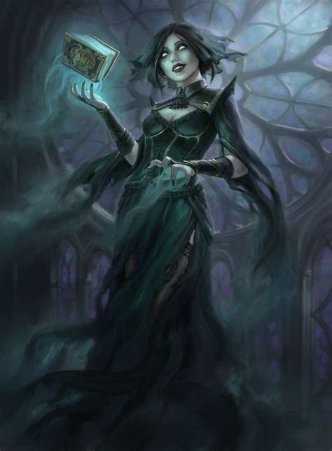 Necromancer Dark Fantasy Art Fantasy Witch Fantasy Character Design