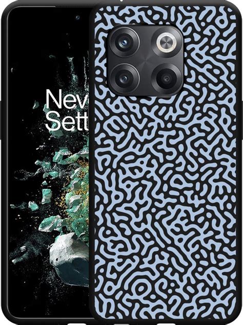 Oneplus T Hoesje Zwart Blauwe Doodle Designed By Cazy Bol